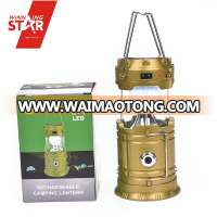 6+1W tent lantern lamp camping latern usb led lamp solar rechargeable lamp