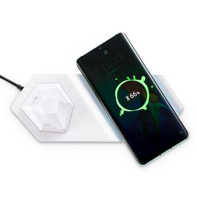 Rechargeable Wireless Fast Charging Night Light RGB Color Changing Wireless Charger Lamp Bedside for Living Rooms and Bedrooms