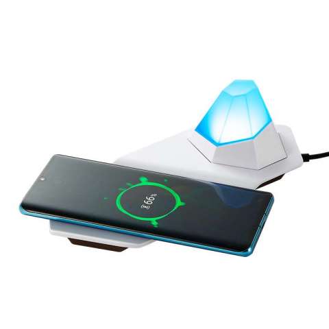 RGB Color Rechargeable Bedside 10W Wireless Fast Charging Wireless Charging Night Light Lamp Desk Table Lamp for Living Rooms